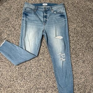 Studio Blue Distressed Skinny Jeans